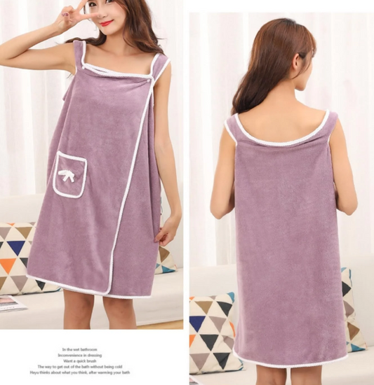 Peshqir për femra me kapje pas larjes