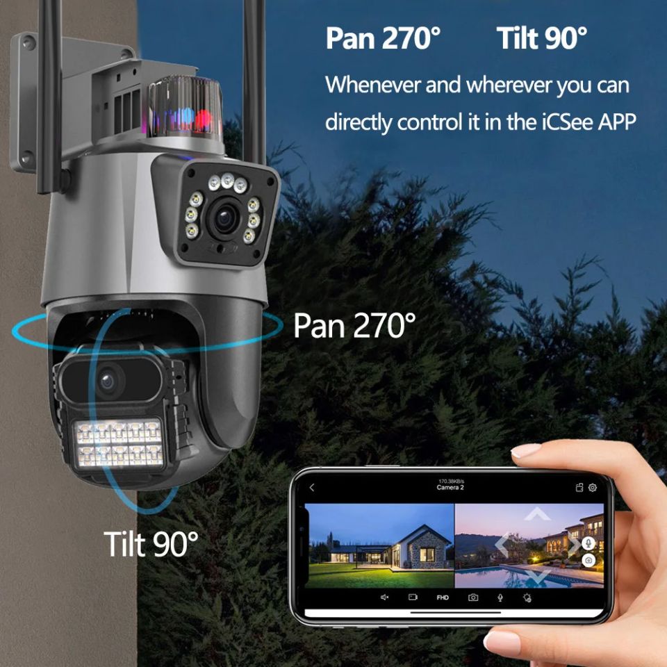 Kamerë Sigurie DualGuard AI 360
