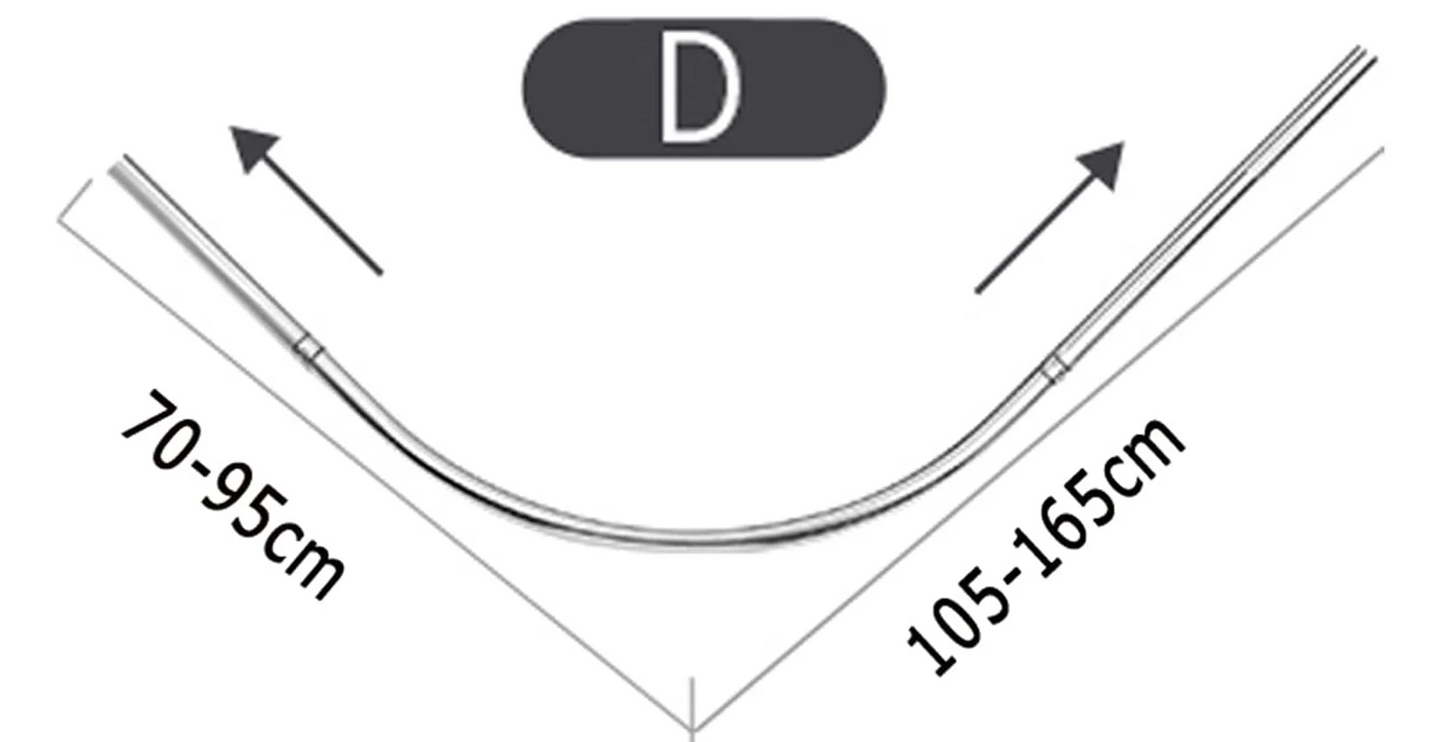 Varëse këndore për perde të banjos