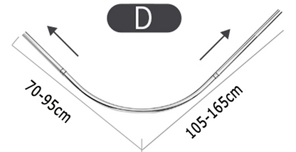 Varëse këndore për perde të banjos