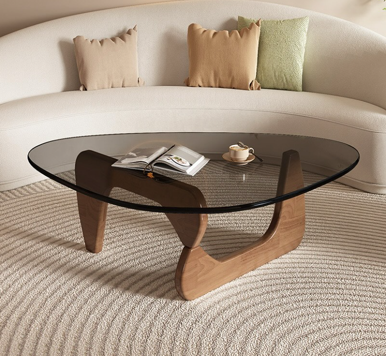 Tavoline me Xham dhe Strukturë Druri