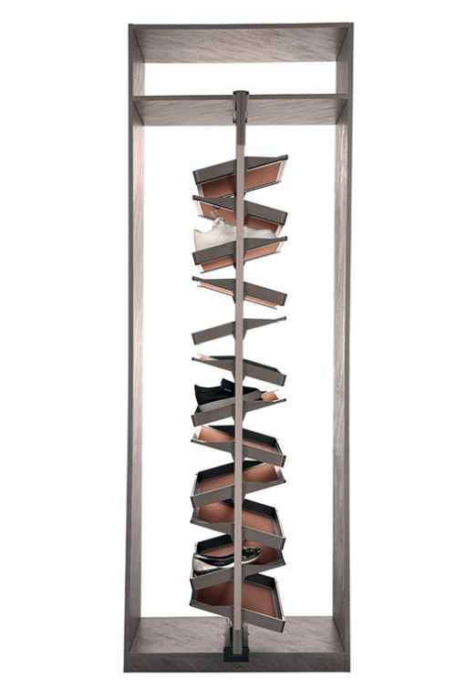 Mekanizëm Rrotullues Teleskopik për Raft Këpucësh – 360° Praktik dhe Elegant