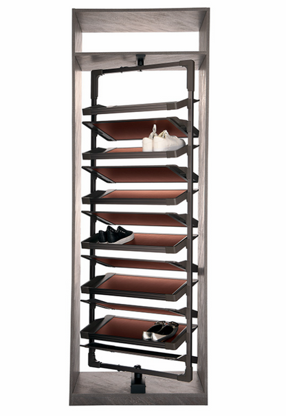 Mekanizëm Rrotullues Teleskopik për Raft Këpucësh – 360° Praktik dhe Elegant