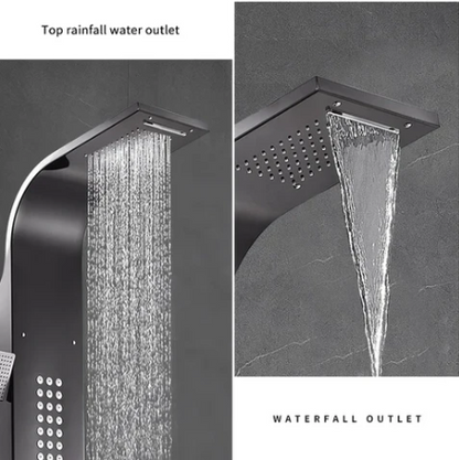 Panel Shower 5-in-1 me Masazher – Black