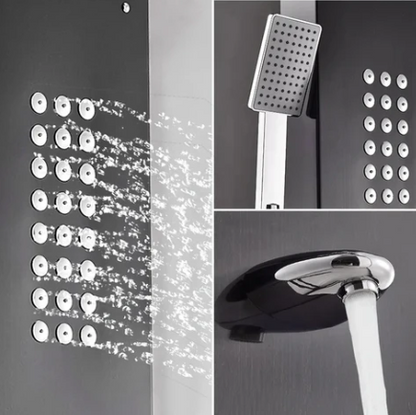 Panel Shower 5-in-1 me Masazher – Black