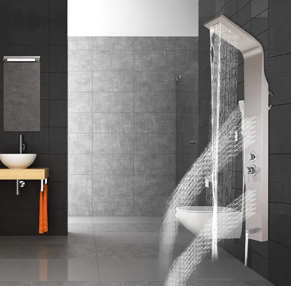 Panel Shower 5-in-1 me Masazher – Silver